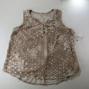 Sonoma flowy Plus size Sleevless Blouse NWT XXL